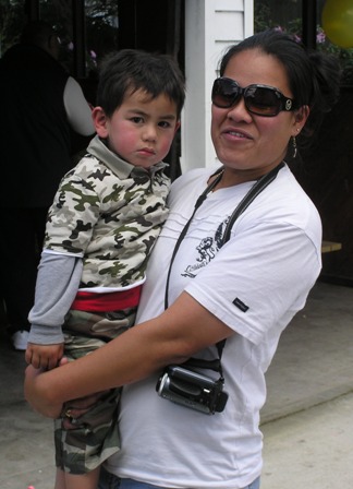 Losalia with son - October 2007